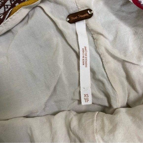 Free People All Patched Up Multicolor Patchwork Jumpsuit XS Like New - Picture 5 of 6